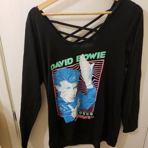 David Bowie Heroes XL long sleeve shirt